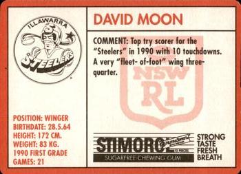 1991 Stimorol NRL #83 David Moon Back